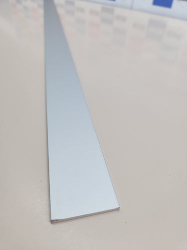 Perfil Lleno 1000 x 40 x 3 mm Plano | Aluminio, anodizado Plateado | Alberts 473051